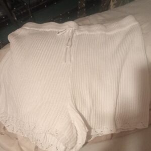 Wild Fable High Waist White Shorts